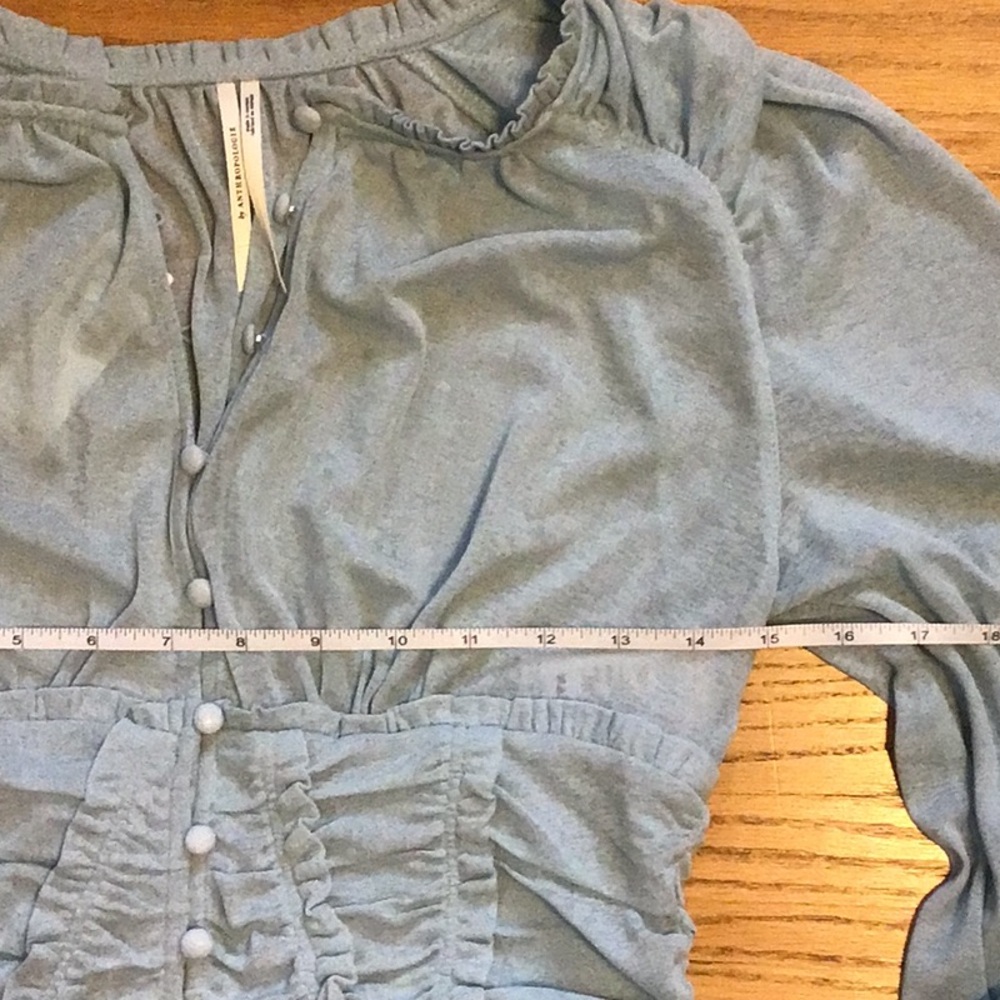 Anthropologie Femme Ruched Cropped Top - Picture 7 of 8